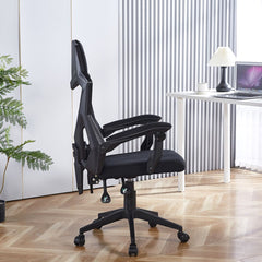Ergonomic Office Chair Gamer Chair Home Recliner Gaming Chair Mesh Back - Black OC-015