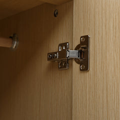 Wardrobe Closet with Mirror Storage Cabinet WD-114