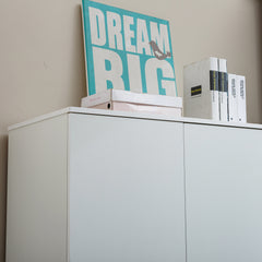 3 Door Wardrobe Clothes Closet WD-117 WHITE