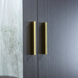 3 Door Wardrobe with Mirror Closet Clothes Storage WD-115