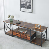 TV Stand Media Console with Storage Shelves TV-17 Berlin Rustic