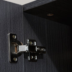 3 Door Wardrobe with Mirror Closet Clothes Storage WD-115 Straight Oak