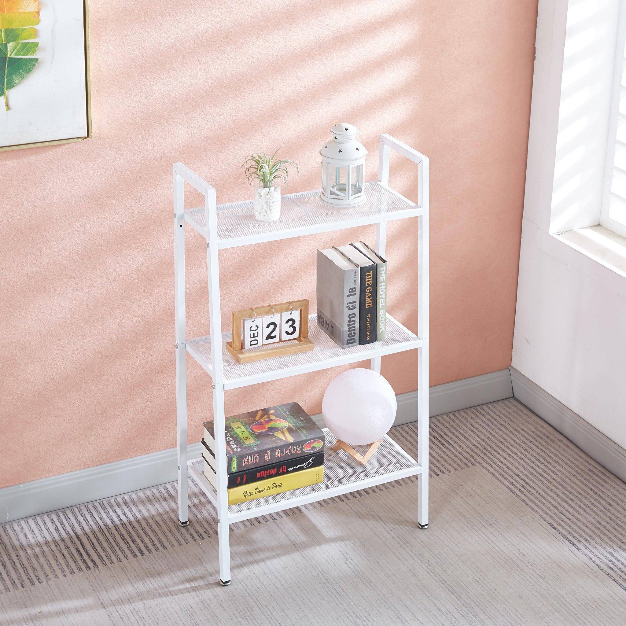 3-Tier Ladder Shelf in Black SF-107 for organized storage3