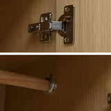 Wardrobe Closet with Mirror Storage Cabinet WD-114