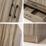 Wood Wardrobe with Mirror WD-201