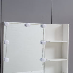 White Dressing Table with Mirror DR-11 - Furniture Piece