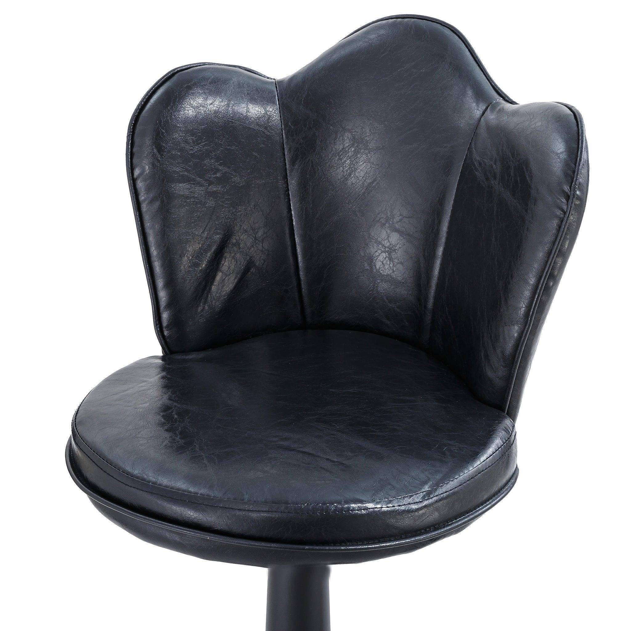 Petal shaped leather bar stools in 2-in-1 box CR-B087