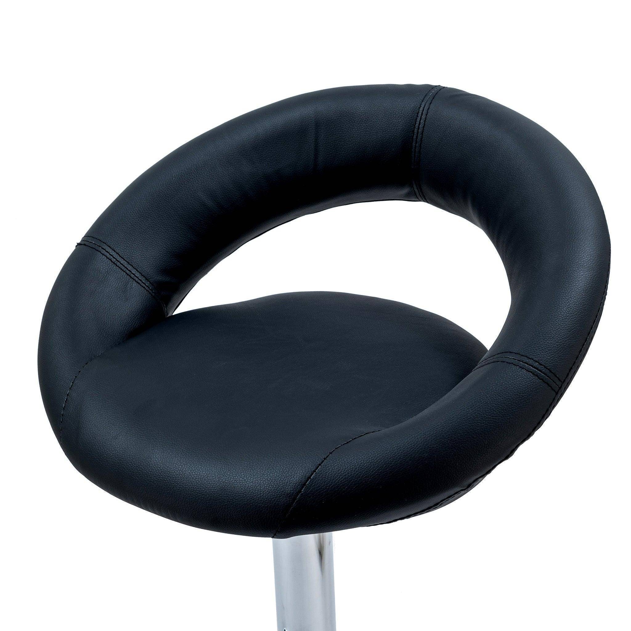 Round Chrome Base Kitchen Bar Stool CR-B063