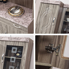 Kitchen Cabinet Storage Pantry Cupboard Sideboard KU-601