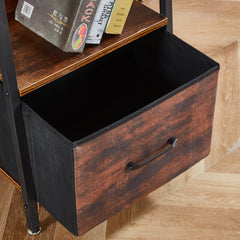 Bookcase Storage Shelves Bookshelf OT-120-BerlinRustic