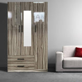 Wood Wardrobe with Mirror WD-201