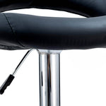 Round Chrome Base Kitchen Bar Stool CR-B067