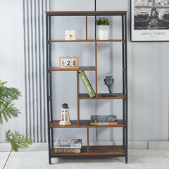 Bookcase Industrial Storage Rack Shelf SF-01 Buring wood