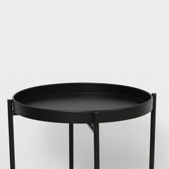 Steel Side Table Coffee Table 2 Tier Round Tray TT-015