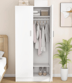 2 Door Wardrobe with Hanging Rail and Shelves – product image 5