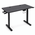 Electric Standing Desk black adjustable workstation with ergonomic design for modern professionals and gamers.