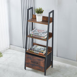 Bookcase Storage Shelves Bookshelf OT-121-BerlinRustic