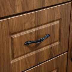 3 Door Wardrobe Closet Armoire Storage Cabinet WD-116 Golden 0ak