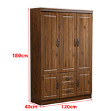 3 Door Wardrobe Closet Armoire Storage Cabinet WD-116