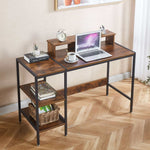 Computer Desk with Monitor Stand and Reversible Shelves – product image 13