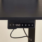 Control panel of Electric Standing Desk with adjustable height settings and digital display.