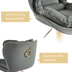 Dahlia Gold Plate Bar stool 2-in-1 box CR-KJC0971