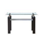Two-Tier Rectangular Glass Coffee Table 120cm – main product image