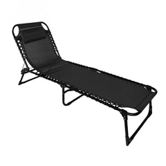 Sun Lounger Folding Reclining Chair BSC-007 BLACK