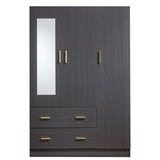 3 Door Wardrobe with Mirror Closet Clothes Storage WD-115