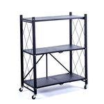 Mobile Kitchen Shelf with 3, 4 & 5 Tier Storage, versatile ladder-style storage unit on wheels.