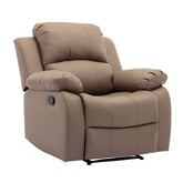 Beige recliner chair on a white background