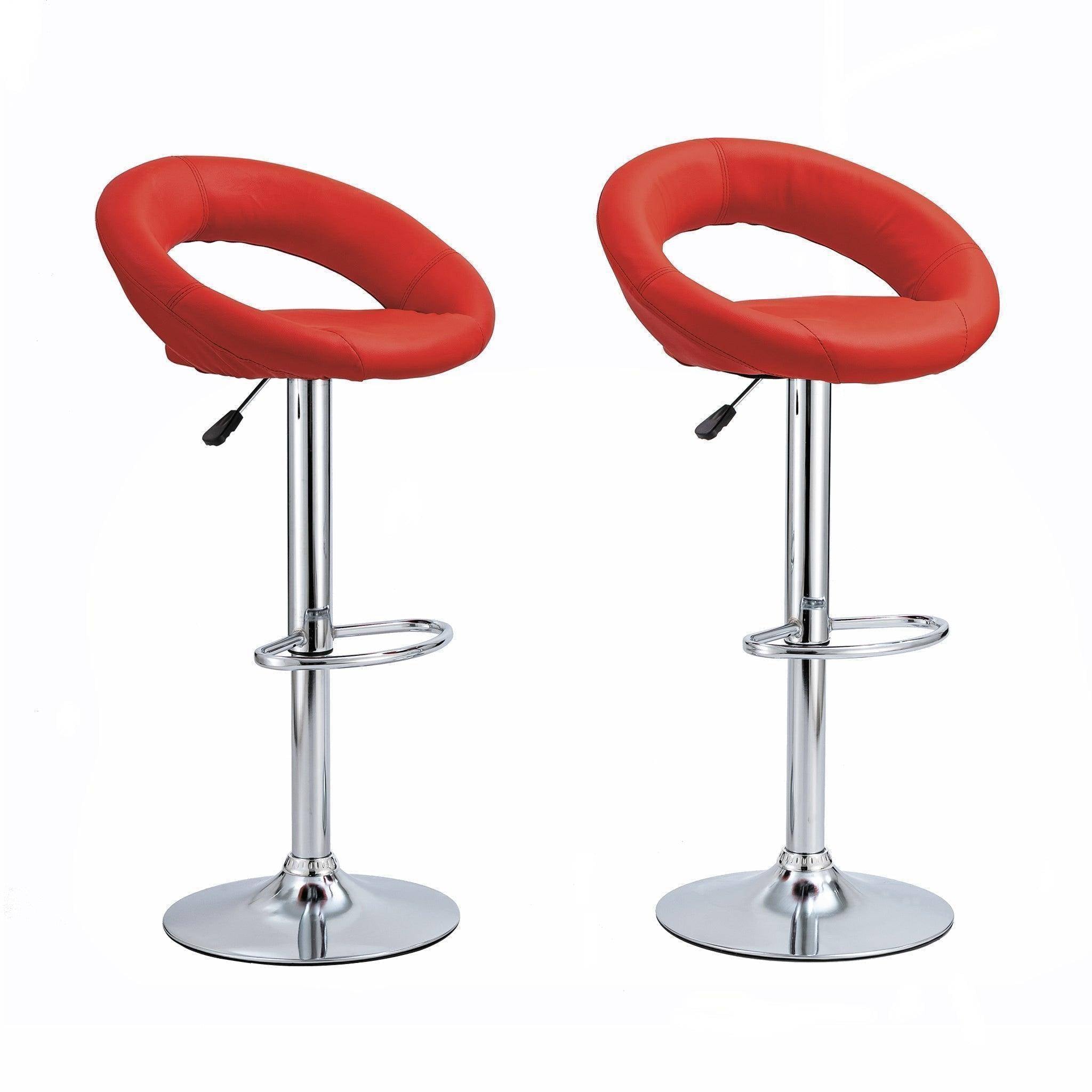 Round Chrome Base Kitchen Bar Stool CR-B066