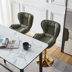 Dahlia Gold Plate Bar stool 2-in-1 box CR-KJC0973