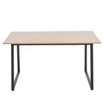 150cm office desk workstation with a wooden top and metal legs, ideal for home offices and workspaces.