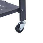 Close-up of the Mobile Kitchen Shelf wheel, showcasing its sturdy structure and easy mobility.