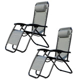 Reclining Outdoor Lounger Chairs (2 Chairs in 1 box) KJDC003