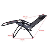 Reclining Outdoor Lounger Chairs (2 Chairs in 1 box) KJDC003