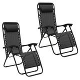 Reclining Outdoor Lounger Chairs (2 Chairs in 1 box) KJDC003