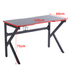 Gaming Desk Computer Desk Home Office Desk Work Table with Cup Holder and Hook BH-496