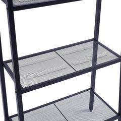 3-Tier Ladder Shelf in Black SF-107 for organized storage6