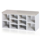 Shoe Rack Storage Bench with Cushion WF188120AAA