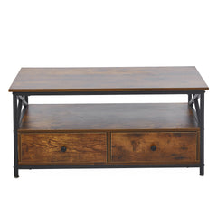Coffee Table Side End Table with Storage Shelf CT-110