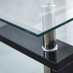 Two-Tier Rectangular Glass Coffee Table 120cm – product image 11