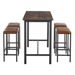 Bar Table Stool Set Home Dining Room Table Chairs KJT-3804