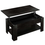 Black lift-top coffee table on a white background| Artisansa SA