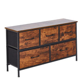 5 Drawer Storage Cabinet OT-118 Strong Steel Frame & Wood Top - ArtisanSA