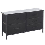 Storage Cabinet 5 Drawers TV Stand OT-119 Black