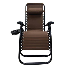 Folding Recliner Chair Lounger With Tray - Set Of 2 BSC-012