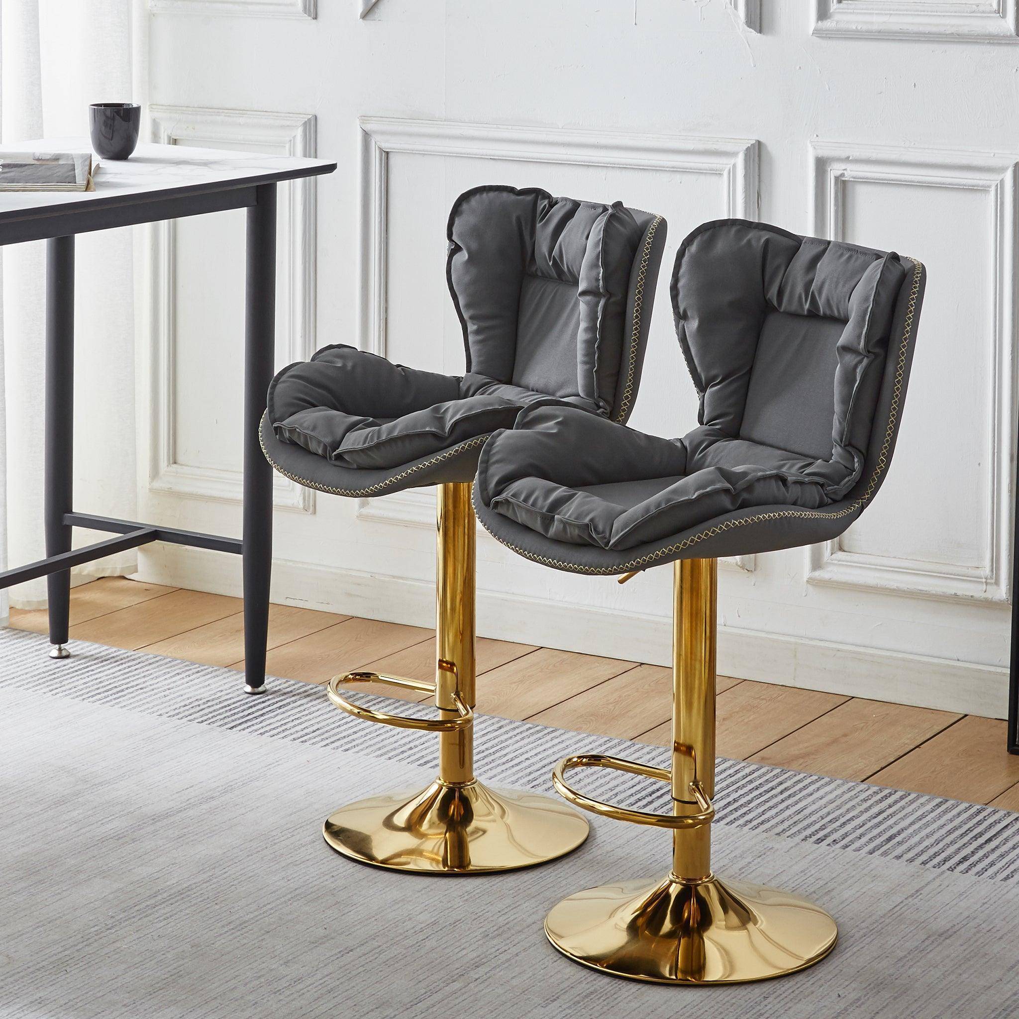 Dahlia Gold Plate Bar stool 2-in-1 box CR-KJC0976