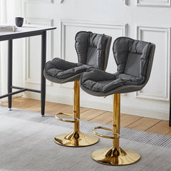 Dahlia Gold Plate Bar stool 2-in-1 box CR-KJC0976